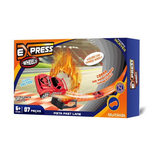 Express wheels pista fast lane 7 pecas | Grupo Multilaser