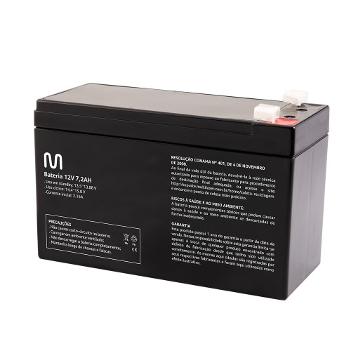 Bateria multi 12v 7 2ah m3 bc 127-2 | Grupo Multilaser