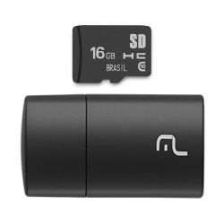 2x1: leitor usb + cartao de memoria classe 10 16gb | Grupo Multi
