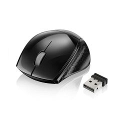 Mouse sem fio 2.4 ghz mini fit black piano nano usb | Grupo Multi