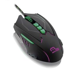 Mouse profissional 8 botoes 2500 dpi preto com led usb | Grupo Multi