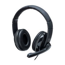 Headset com fio hf700 conexão usb cabo de 180cm cancelamento de