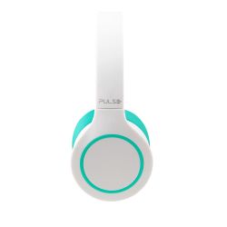 Headphone bluetooth 5.0 pulse head beats branco-verde bateria 20 Headphone bluetooth 5.0 pulse head beats branco-verde bateria 20