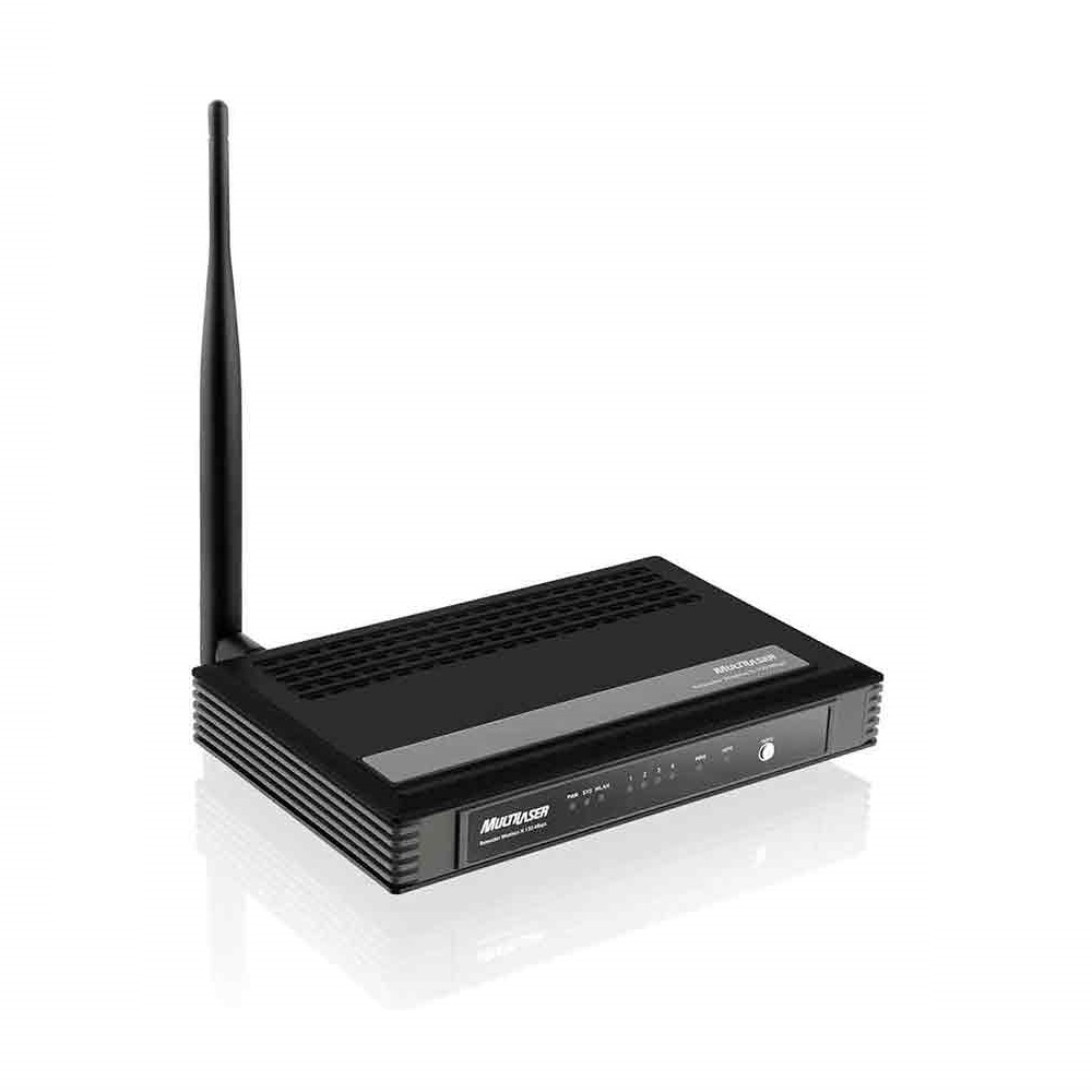 Roteador preto wireless n 150 mbps p1 | Grupo Multilaser