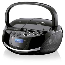 Caixa de som boombox 20w rms usb sd fm cd dock station | Grupo