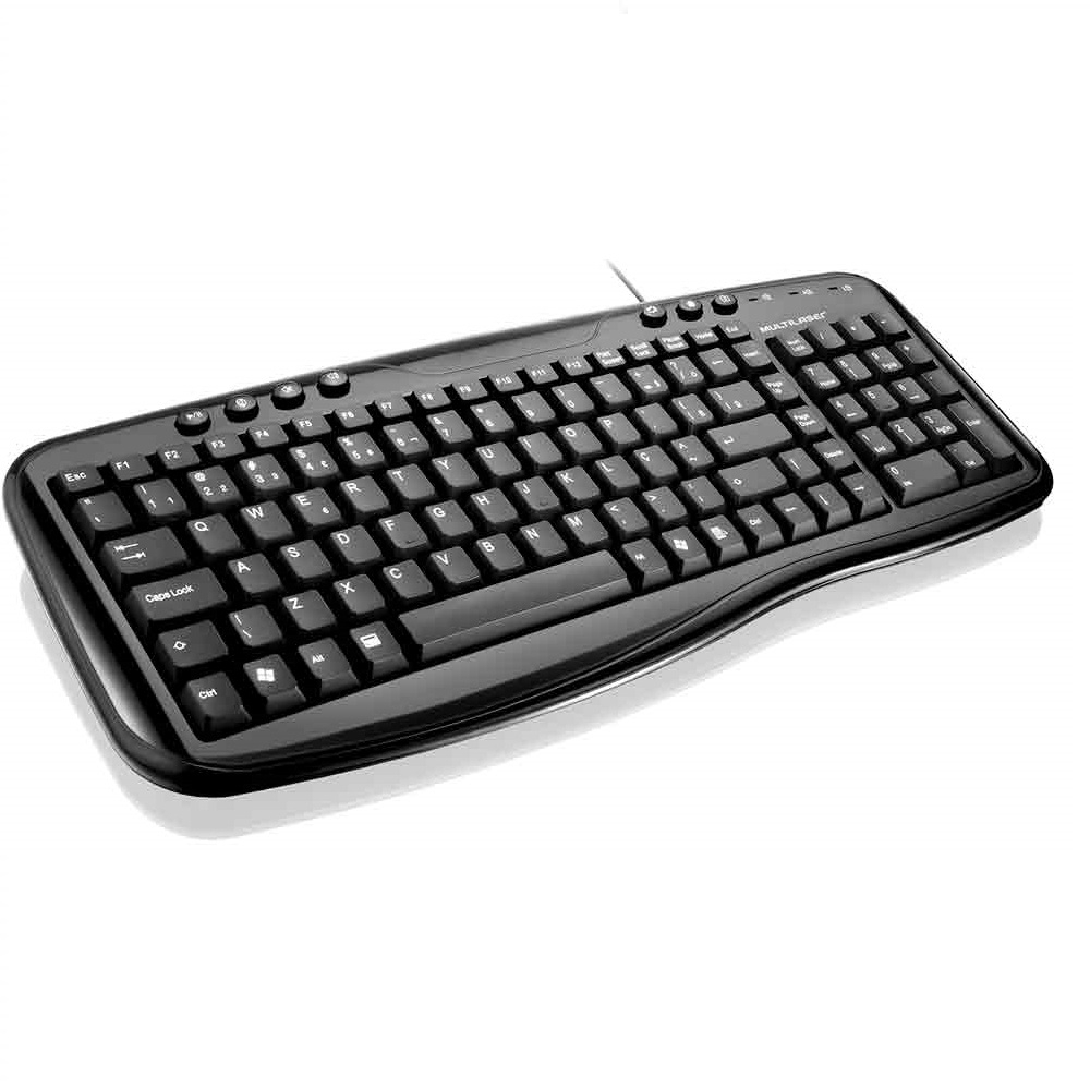 Teclado super multimidia black piano usb | Grupo Multi