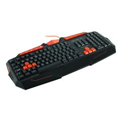 Teclado gamer multimidia usb preto e laranja | Grupo Multilaser