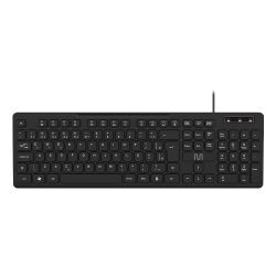 Teclado com fio tm300 usb slim silencioso 180cm pt teclas com